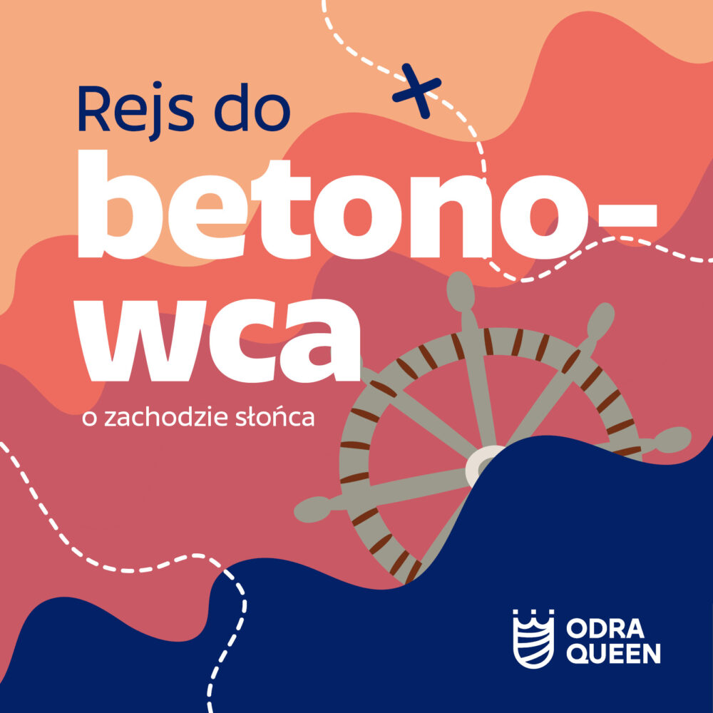Rejs do betonowca o zachodzie słońca